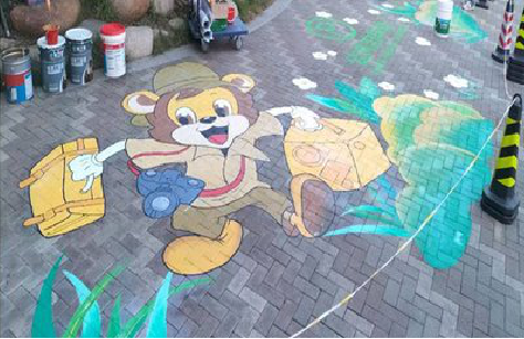 永春夏季画地面彩绘会遇到的问题