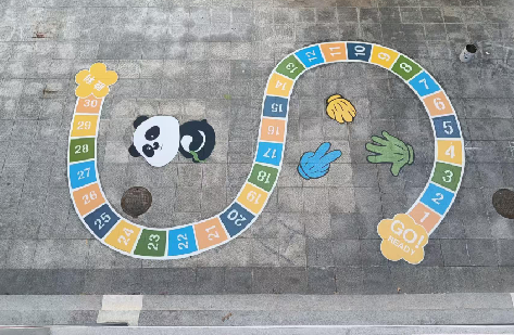 永春地面游戏彩绘