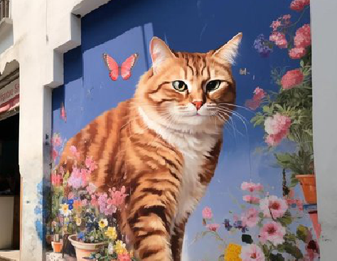 永春自己绘制有个性的手绘墙