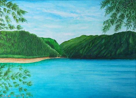 永春在墙绘中，如何绘画绿水青山？