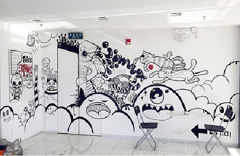 永春手绘墙并非传统涂鸦。